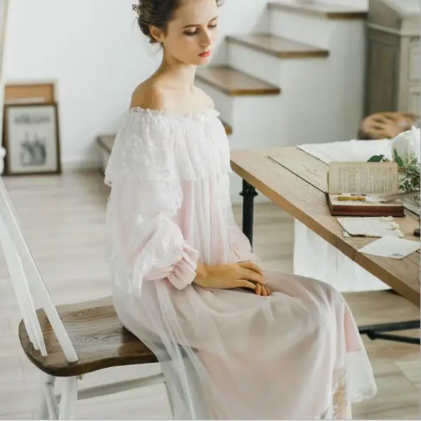 100% cotton Pure Royal Pure white Nightgown Princess Long Sleeve Nightdress Ladies Sleepwear White Women's Nightwear B4077
100% cotton Pure Royal Pure white Nightgown Princess Long Sleeve Nightdress Ladies Sleepwear White Women's Nightwear B4077