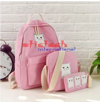 by dhl or ems 50pcs Women Backpack Cat Printing Canvas School Bags For Teenager Girls Preppy Style 3 Set/PC Cute Book Bag hot
by dhl or ems 50pcs Women Backpack Cat Printing Canvas School Bags For Teenager Girls Preppy Style 3 Set/PC Cute Book Bag hot