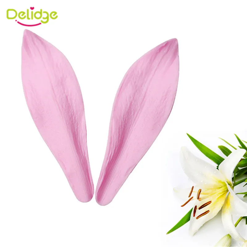 Delidge 2pcs/set Lily Flower Petal Silicone Cake Mold 3D Sugarcraft Fondant Cake Baking Mold DIY Cake Decorating Tools
Delidge 2pcs/set Lily Flower Petal Silicone Cake Mold 3D Sugarcraft Fondant Cake Baking Mold DIY Cake Decorating Tools