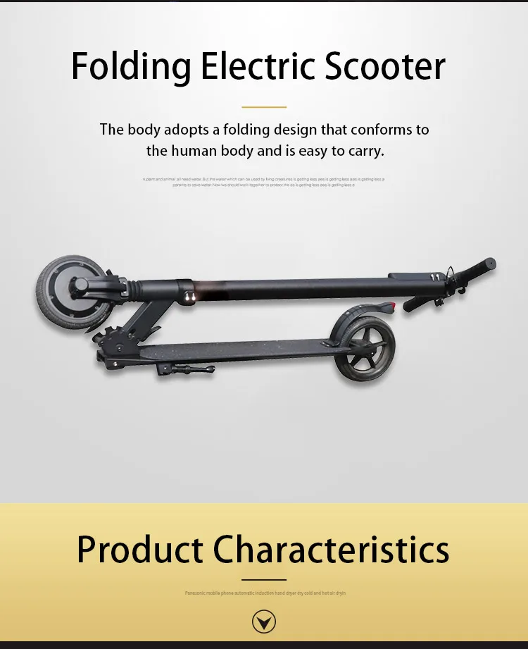 Discount Folding Electric Scooter Electric Scooter 250W Motor LCD Display Screen 3 Speed Modes 5.5 Inches Solid Anti-Skid Tire E Scooter 7
