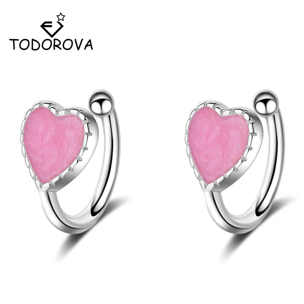 Todorova Pink Green Enamel Love Heart Clip on Earrings Without Piercing Women Earrings No Hole Ear Clip
Todorova Pink Green Enamel Love Heart Clip on Earrings Without Piercing Women Earrings No Hole Ear Clip