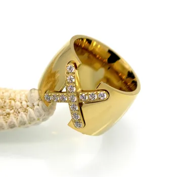 New Arrival Gold Colour Ring Bijoux 14mm Width Big Pave Setting CZ Cross X Ring For Women Trendy Crystal Jewelry Wholesale Gift
New Arrival Gold Colour Ring Bijoux 14mm Width Big Pave Setting CZ Cross X Ring For Women Trendy Crystal Jewelry Wholesale Gift