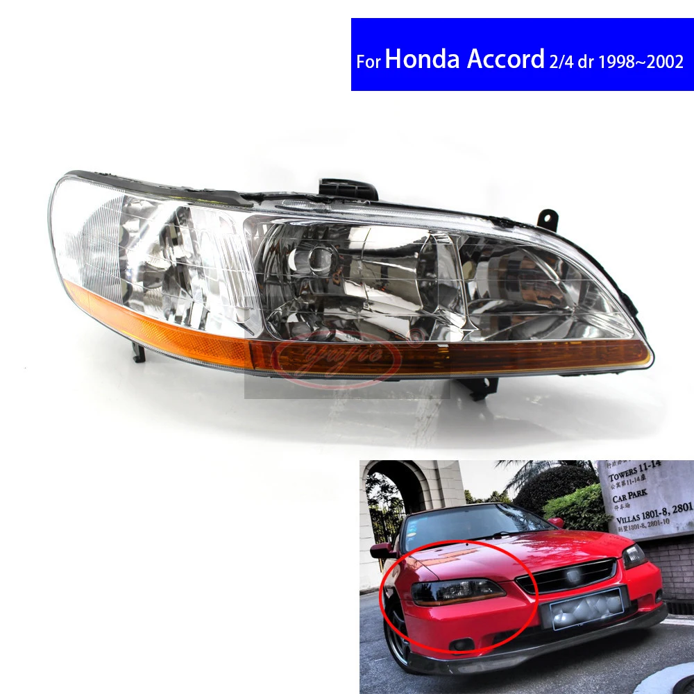 Chrome Front Diamond Car Headlights for Honda Accord CG5 1998 1999 2000 2001 2 / 4 DR Car Light Assembly Auto Headlamp
Chrome Front Diamond Car Headlights for Honda Accord CG5 1998 1999 2000 2001 2 / 4 DR Car Light Assembly Auto Headlamp