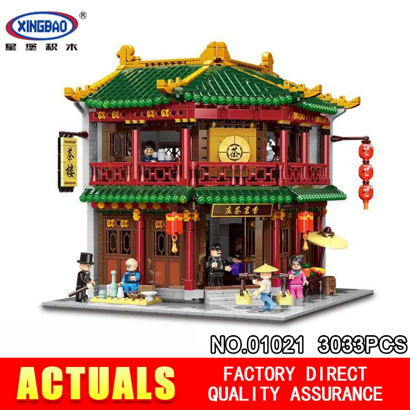 XINGBAO 01021 3033Pcs Chinese Building Series The Toon Tea House Set Building Blocks Bricks Educational Toys Kids DIY Birthday
XINGBAO 01021 3033Pcs Chinese Building Series The Toon Tea House Set Building Blocks Bricks Educational Toys Kids DIY Birthday