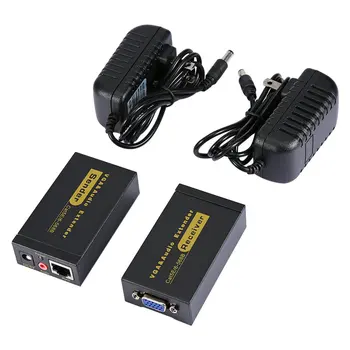 HD VGA Extender To Lan CAT5e/6 RJ45 Ethernet Adapter Female To Female VGA Video And Stereo Audio Extender Extension Converter
HD VGA Extender To Lan CAT5e/6 RJ45 Ethernet Adapter Female To Female VGA Video And Stereo Audio Extender Extension Converter