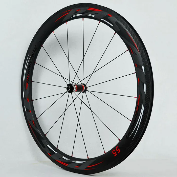 Best 700C Wheelset Carbon Wheels Road Bike Tubeless Wheel V/C Brake Profile 38-40-50-55mm Depth Clincher Carbon Rim Direct-pull 52