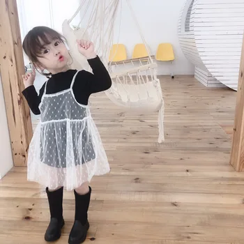 2019 Fall/Winter New Wave Dot Mesh Bottom Dress for Children Girls Fake Two Pieces Kids Babies Dress Girl Baby Princess Dress
2019 Fall/Winter New Wave Dot Mesh Bottom Dress for Children Girls Fake Two Pieces Kids Babies Dress Girl Baby Princess Dress