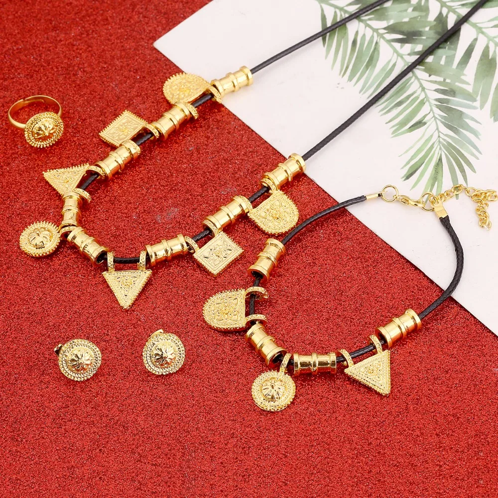 Small Size Ethiopian Pendant Jewelry Set Gold African Bridal Wedding Habesha Jewelry
Small Size Ethiopian Pendant Jewelry Set Gold African Bridal Wedding Habesha Jewelry