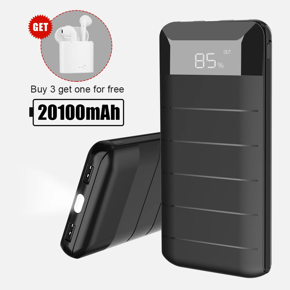 20100mAh Power Bank External Battery Charger Mobile Phone Battery Charger with Dual USB LCD Flashlight for Phone
20100mAh Power Bank External Battery Charger Mobile Phone Battery Charger with Dual USB LCD Flashlight for Phone