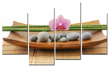 4 panel Purple Orchid Flower Bamboo Stone Art Work Canvas Prints Art Wall Decor Spa Massage Treatment Painting
4 panel Purple Orchid Flower Bamboo Stone Art Work Canvas Prints Art Wall Decor Spa Massage Treatment Painting