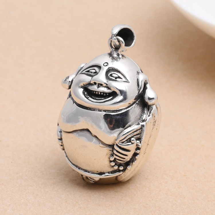 S925 Maitreya Buddha Thai silver retro sweater chain pendant pendant jewelry smiling Buddha models for men and women
S925 Maitreya Buddha Thai silver retro sweater chain pendant pendant jewelry smiling Buddha models for men and women