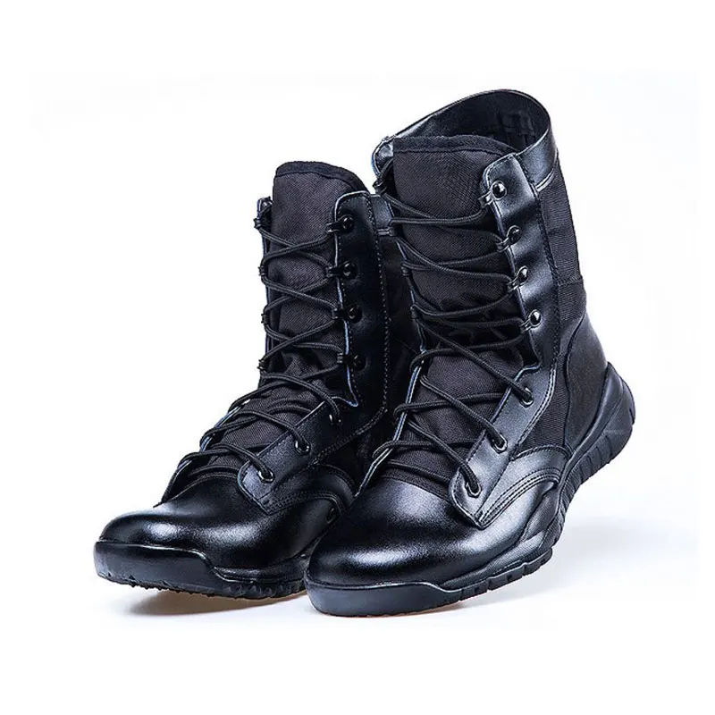 Leather Mens Tactical Boots Lightweight Wearable Military Boots Man Lace Up Combat Breathable Ankle Army Boot AA12006
Leather Mens Tactical Boots Lightweight Wearable Military Boots Man Lace Up Combat Breathable Ankle Army Boot AA12006