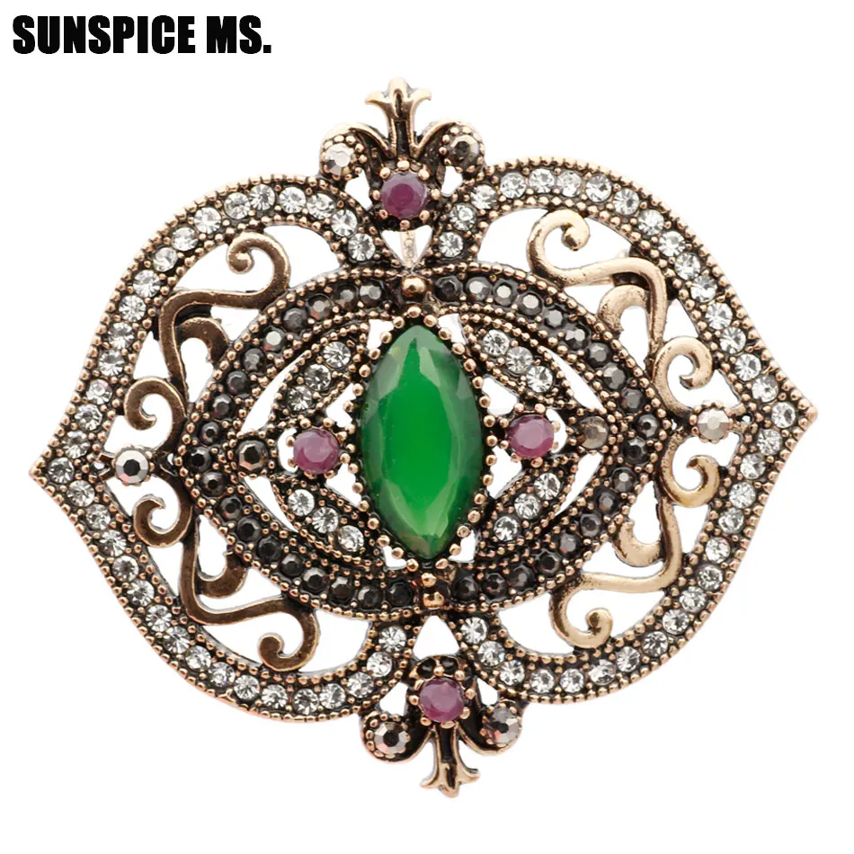 New Turkish Vinage Flower Brooch Pin Antique Gold Color Big Stone Bow Style Scarf Lapel Corsage Bohemia Ethnic Jewelry Wholesale
New Turkish Vinage Flower Brooch Pin Antique Gold Color Big Stone Bow Style Scarf Lapel Corsage Bohemia Ethnic Jewelry Wholesale
