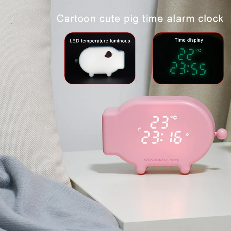 Luminous LED Alarm Clock LED Clock Lovely Night Light Cartoon Alarm Clock Multifunction Family Luminous Alarm Clock Office
Luminous LED Alarm Clock LED Clock Lovely Night Light Cartoon Alarm Clock Multifunction Family Luminous Alarm Clock Office