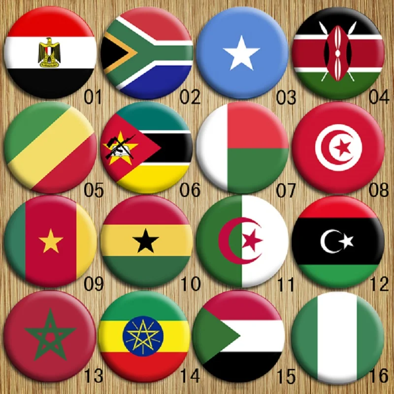 The Personalized Gifts National Flag Badge of Egypt,South Africa,Somalia,Kenya,Congo,Nigeria Tinplate Brooches Party Favors
The Personalized Gifts National Flag Badge of Egypt,South Africa,Somalia,Kenya,Congo,Nigeria Tinplate Brooches Party Favors