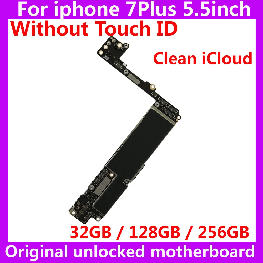 Original For Apple A10 IOS system Motherboard for iphone 7Plus 7 Plus 32GB 128GB 256GB 100% unlocked mainboard wtihout touch ID
Original For Apple A10 IOS system Motherboard for iphone 7Plus 7 Plus 32GB 128GB 256GB 100% unlocked mainboard wtihout touch ID