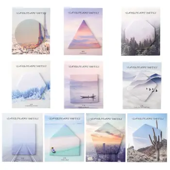 10Pcs/Bag Portable Sticky Notes Memo With Natural Scenery Pattern For Reminding Plan Schedule Writing Supply
10Pcs/Bag Portable Sticky Notes Memo With Natural Scenery Pattern For Reminding Plan Schedule Writing Supply