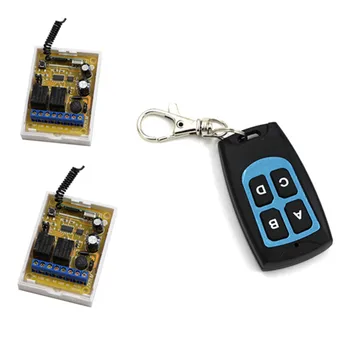DC 12V 24V 2CH Wireless Remote Control Switch 2* Receivers Board & Waterproof Transmitter for for Appliances Gate Garage Door
DC 12V 24V 2CH Wireless Remote Control Switch 2* Receivers Board & Waterproof Transmitter for for Appliances Gate Garage Door