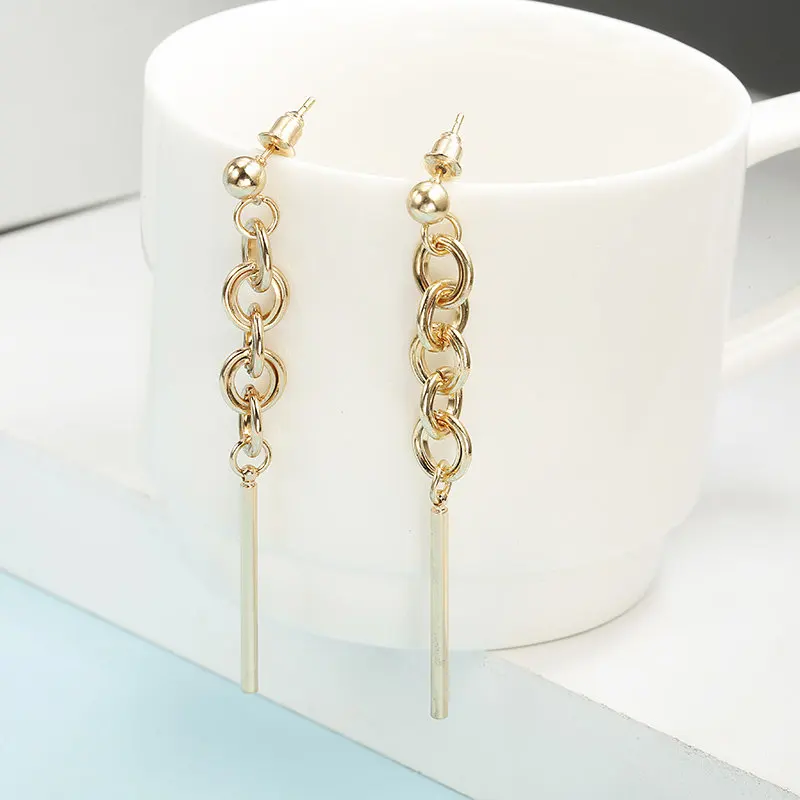 Punk Jewelry Earring Style Long gold Silver Tassel Earring for Men Women Declaration Gift Accessories
Punk Jewelry Earring Style Long gold Silver Tassel Earring for Men Women Declaration Gift Accessories