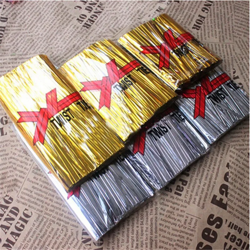 800pcs/lot 60mm Length Top Quality Metallic Twist Ties For Wedding Party Birthday Cake Candy Sealing Bag Packaging Pack F125
800pcs/lot 60mm Length Top Quality Metallic Twist Ties For Wedding Party Birthday Cake Candy Sealing Bag Packaging Pack F125