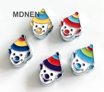 10pcs DIY accessory zinc alloy 8mm Inner Dia. 10*14MM Clown Slide Charms Beads DIY 8MM Dog Cat Collar Wristband
10pcs DIY accessory zinc alloy 8mm Inner Dia. 10*14MM Clown Slide Charms Beads DIY 8MM Dog Cat Collar Wristband