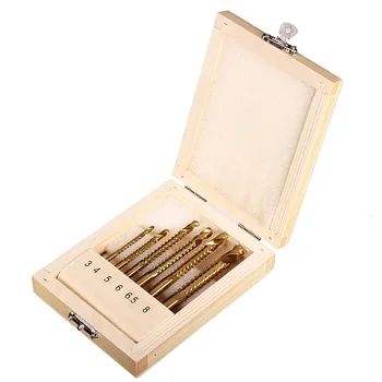6pcs 3/4/5/6/6.5/8mm Titanium Coated HSS Drill Bit Electric Drill Plastic Metal Hole Grooving Drill Saw Woodworking Tools
6pcs 3/4/5/6/6.5/8mm Titanium Coated HSS Drill Bit Electric Drill Plastic Metal Hole Grooving Drill Saw Woodworking Tools