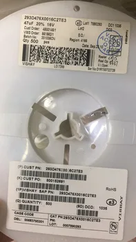 New and original 293D476X0016C2TE3 CAP TANT 47UF 16V 20% 2312 Tantalum Capacitors
New and original 293D476X0016C2TE3 CAP TANT 47UF 16V 20% 2312 Tantalum Capacitors