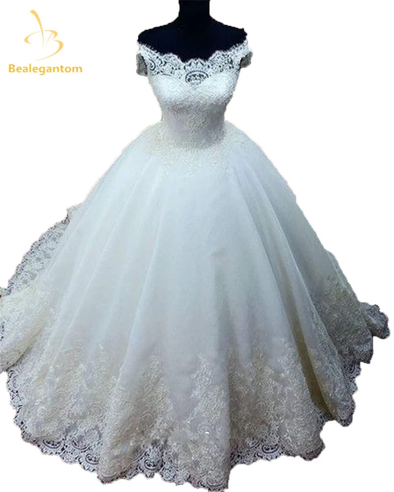 

2019 New White Lace Quinceanera Dresses Ball Gown Organza Beaded Appliques Sweet 16 Dress Vestidos De 15 Anos QA1213