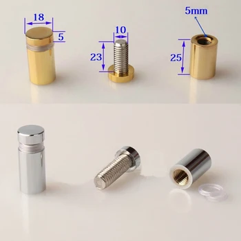4Pcs Solid Brass Gold Shiny Advertising Nail Screw Acrylic Glass Standoff Pin Barrel Screws
4Pcs Solid Brass Gold Shiny Advertising Nail Screw Acrylic Glass Standoff Pin Barrel Screws