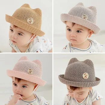 New Spring and summer baby fisherman hat breathable thin section wild baby hat boys and girls basin cap cartoon cat ears beanies
New Spring and summer baby fisherman hat breathable thin section wild baby hat boys and girls basin cap cartoon cat ears beanies