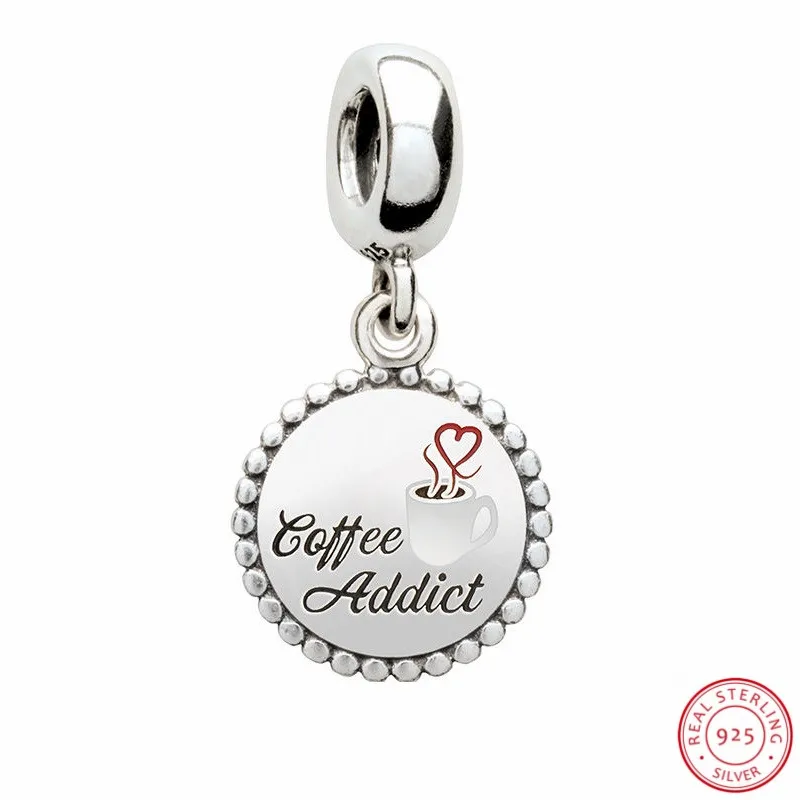 925 Sterling Silver Multicol Enamel 'Coffee Addicte' Pendant Charms Beads DIY Fit PANDORA Charms for Women Jewelry Making FL667
925 Sterling Silver Multicol Enamel 'Coffee Addicte' Pendant Charms Beads DIY Fit PANDORA Charms for Women Jewelry Making FL667
