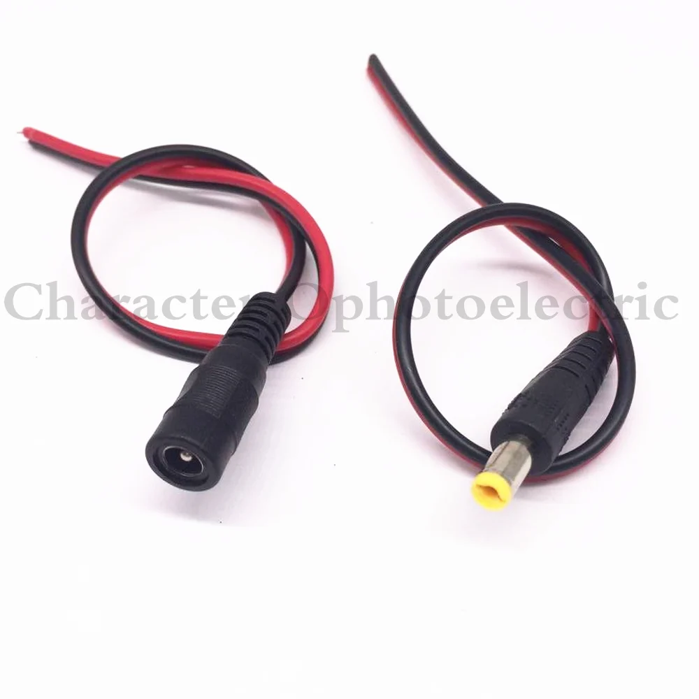 10Pairs 20pcs/lot 12V DC Power Pigtail Male +Female 5.5*2.1mm Cable Plug Wire For CCTV Free Shipping
10Pairs 20pcs/lot 12V DC Power Pigtail Male +Female 5.5*2.1mm Cable Plug Wire For CCTV Free Shipping