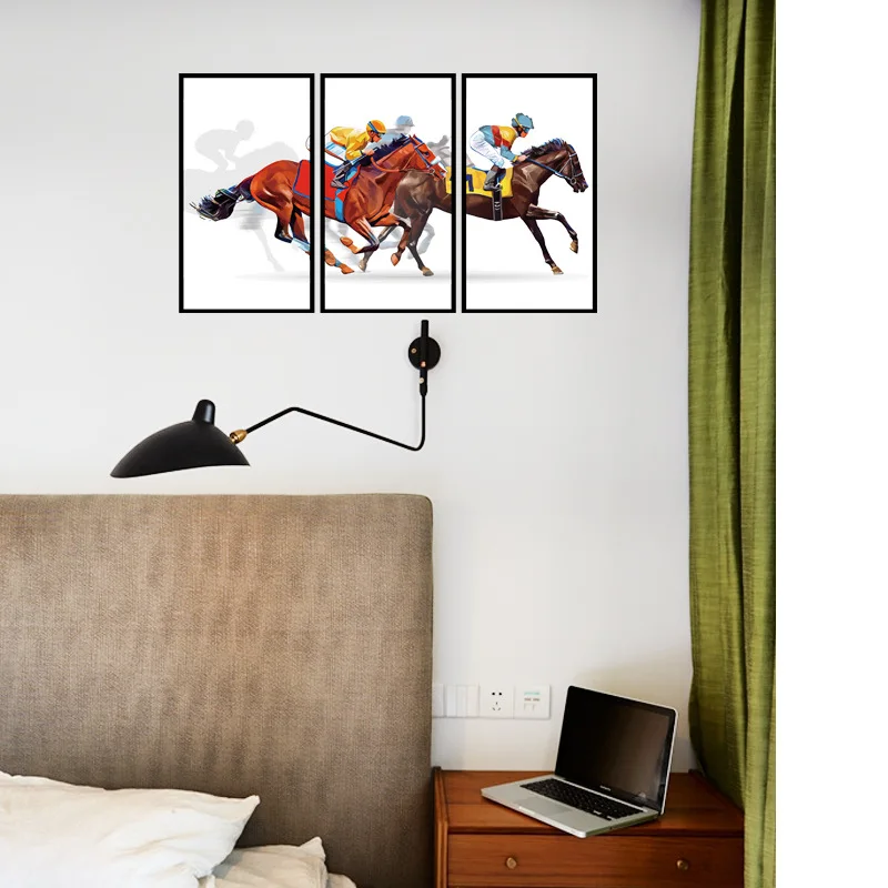 Compre Marco De Deporte Ecuestre Decoracion Pintura Pegatinas De