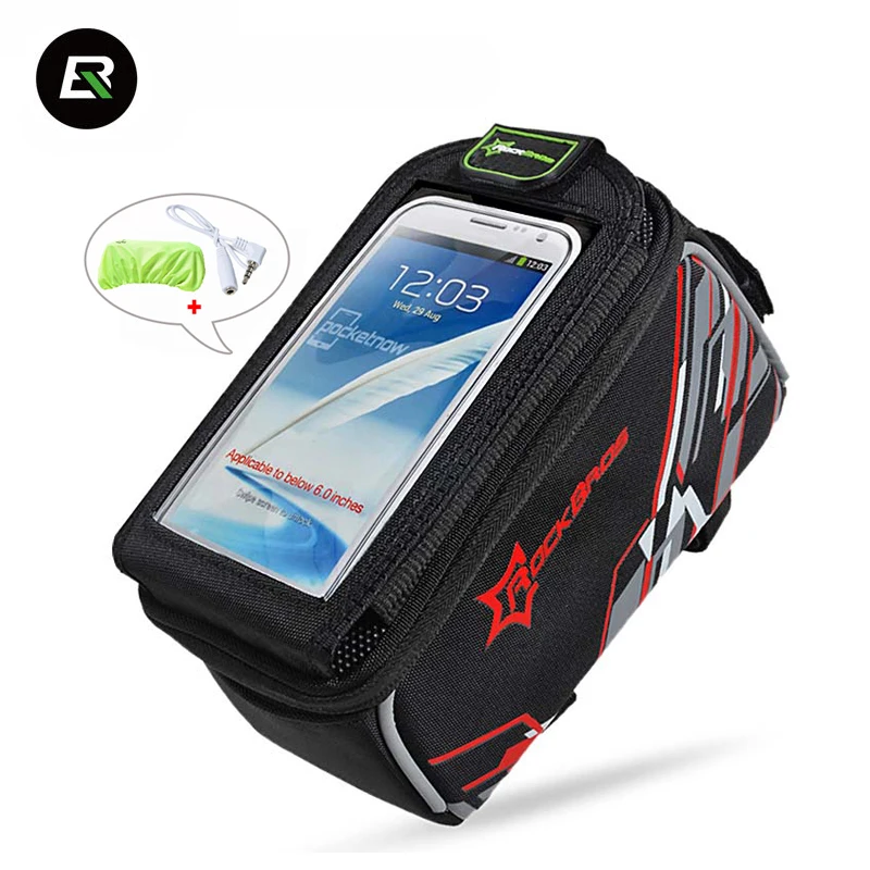 RockBros Bike Bag Nylon Waterproof Bicycle Bag Touchscreen 6 inch Phone Case Cycling Front Frame Tube Bag With Rain Cover
RockBros Bike Bag Nylon Waterproof Bicycle Bag Touchscreen 6 inch Phone Case Cycling Front Frame Tube Bag With Rain Cover