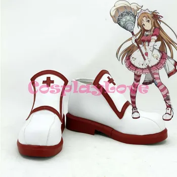 Custom Made Japanese Anime SAO Sword Art Online Season One Cosplay Yuuki Asuna Women's Shoes Boots For Christmas Halloween
Custom Made Japanese Anime SAO Sword Art Online Season One Cosplay Yuuki Asuna Women's Shoes Boots For Christmas Halloween