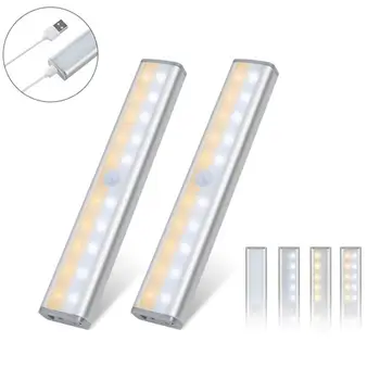2 PCS 350LM Double Row Wardrobe Light 20 LED Cabinet Lights Charging Human Body Infrared Sensor Night Lighting for Bedroom
2 PCS 350LM Double Row Wardrobe Light 20 LED Cabinet Lights Charging Human Body Infrared Sensor Night Lighting for Bedroom