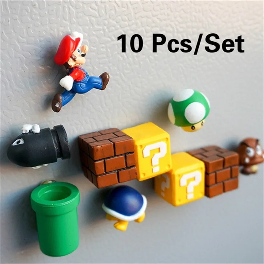 Super Mario 3D DIY Fridge Refrigerator Magnet Action&Toy Mario Bro Figures Japan Cartoon Gaming 3D IceBox Magnet Icebox Sticker
Super Mario 3D DIY Fridge Refrigerator Magnet Action&Toy Mario Bro Figures Japan Cartoon Gaming 3D IceBox Magnet Icebox Sticker