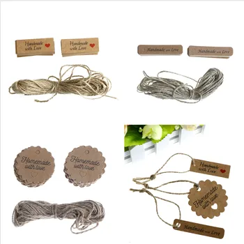 100PCS Paper Tags+10Meters Rope circle kraft Hand made Gift tags with hemp string DIY Kraft Paper Garment hang Tags label
100PCS Paper Tags+10Meters Rope circle kraft Hand made Gift tags with hemp string DIY Kraft Paper Garment hang Tags label