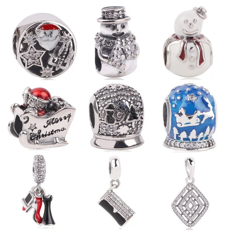 dodocharms 925 Sterling Silver Twinkling Christmas Style Tree Charm Snowman Bead For Original Pandora Bracelet DIY Jewelry
dodocharms 925 Sterling Silver Twinkling Christmas Style Tree Charm Snowman Bead For Original Pandora Bracelet DIY Jewelry