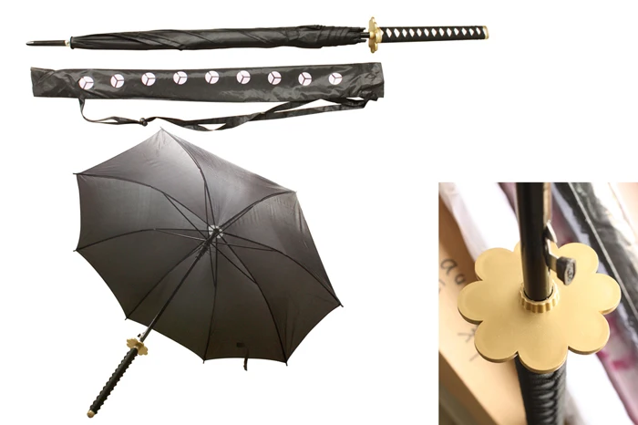 S2724 ANIME RORONOA ZORO SHUSUI BLACK SAMURAI SWORD UMBRELLA ONE PIECE W/ BAG 39.5"
S2724 ANIME RORONOA ZORO SHUSUI BLACK SAMURAI SWORD UMBRELLA ONE PIECE W/ BAG 39.5"
