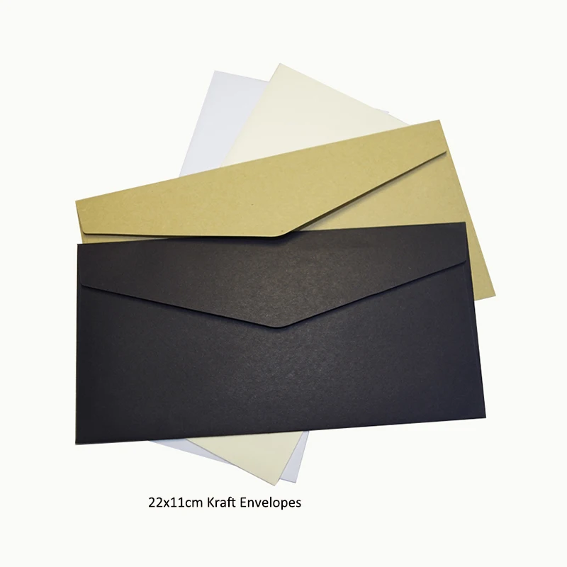 100PCS/LOT 22x11cm Kraft Envelopes European Classical Retro Paper Envelope business invitation card money packing party supply 
100PCS/LOT 22x11cm Kraft Envelopes European Classical Retro Paper Envelope business invitation card money packing party supply