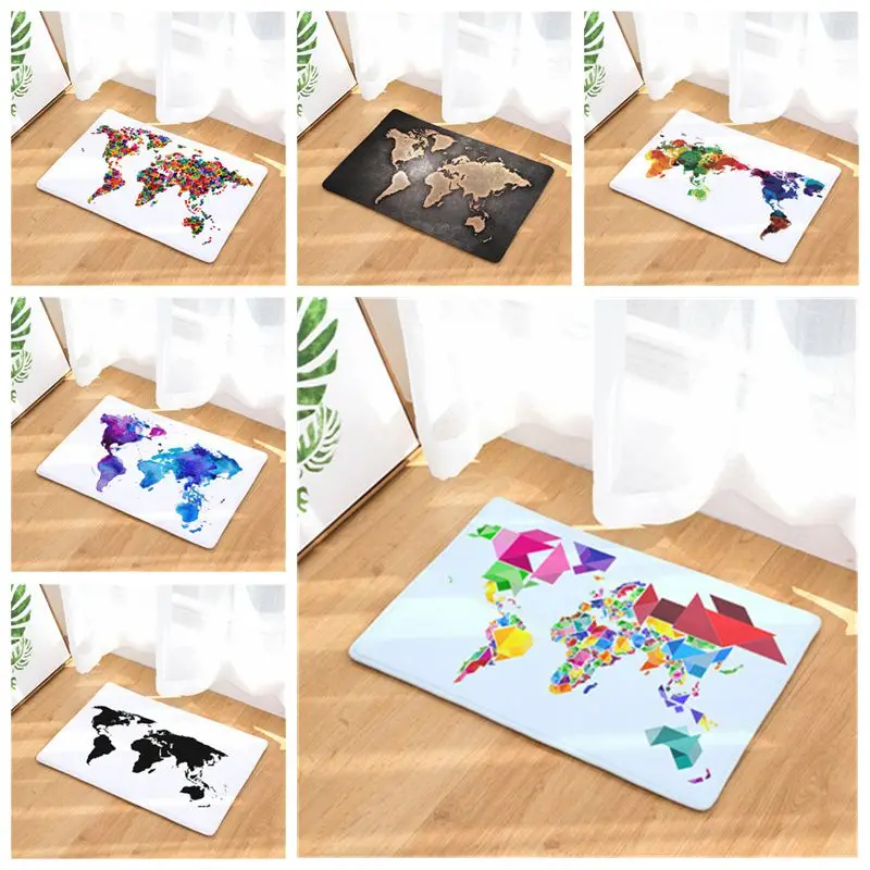 Water Absorption Door Non-slip Mat Vintage World Map Printed Carpet Soft Flannel Bedroom Entrance Door Rug
Water Absorption Door Non-slip Mat Vintage World Map Printed Carpet Soft Flannel Bedroom Entrance Door Rug