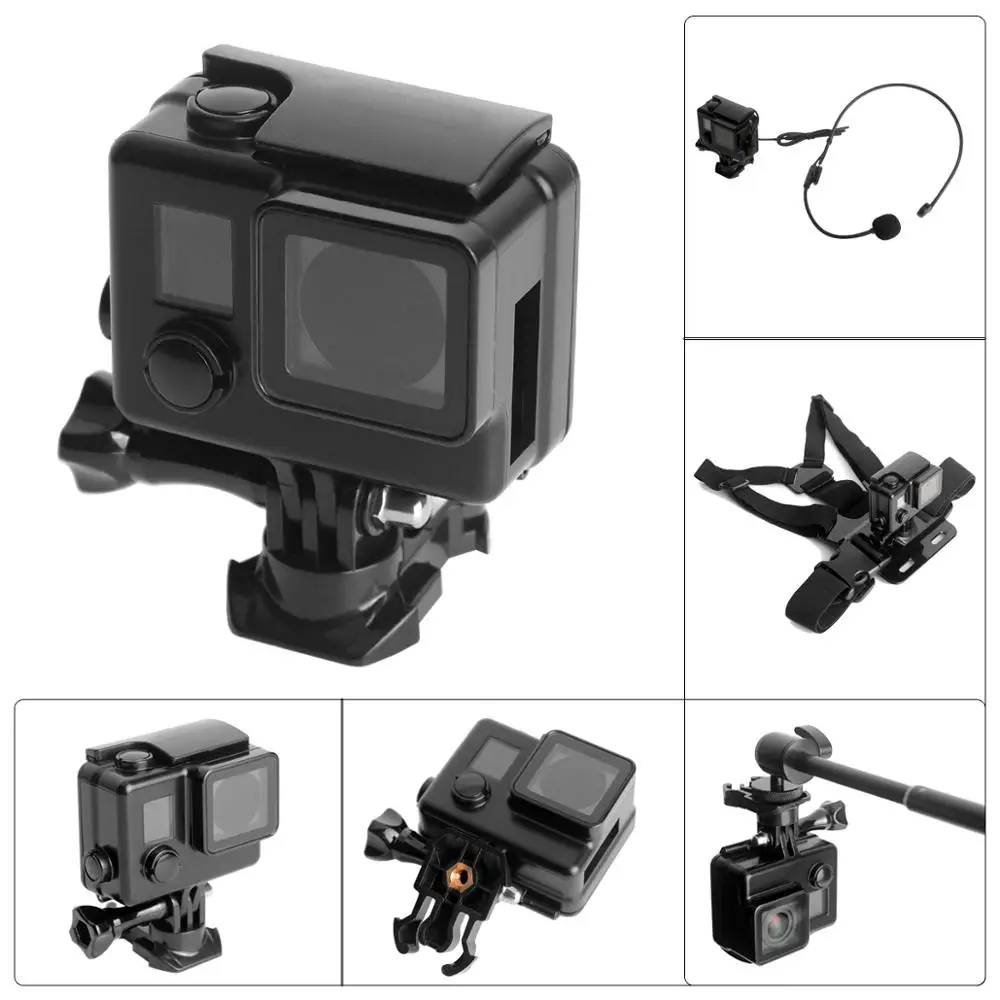8in1 Side Open Protective Cover Housing Case Mount Set for GoPro Protective Cover Mounting for GoPro Hero 3 4 Action Camera
8in1 Side Open Protective Cover Housing Case Mount Set for GoPro Protective Cover Mounting for GoPro Hero 3 4 Action Camera