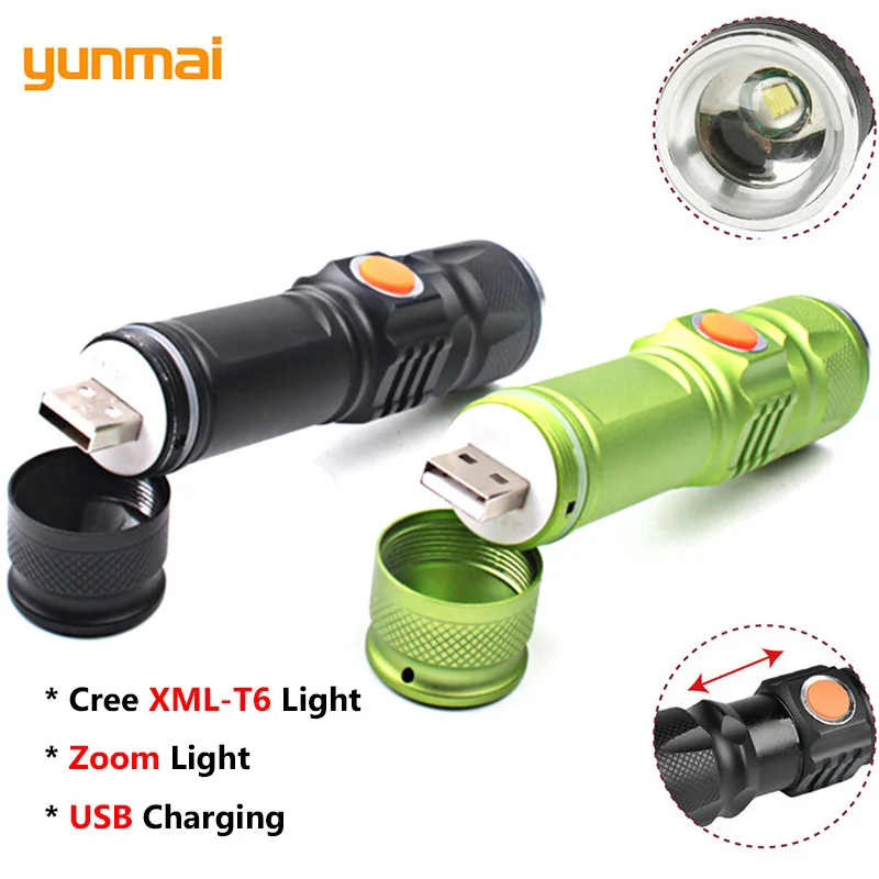 yunmai USB Rechargeable Cree XML-T6 Flashlight Zoomable Strobe Portable Torch Built-in Battery Lamp Adjustable Lantern For Camp
yunmai USB Rechargeable Cree XML-T6 Flashlight Zoomable Strobe Portable Torch Built-in Battery Lamp Adjustable Lantern For Camp