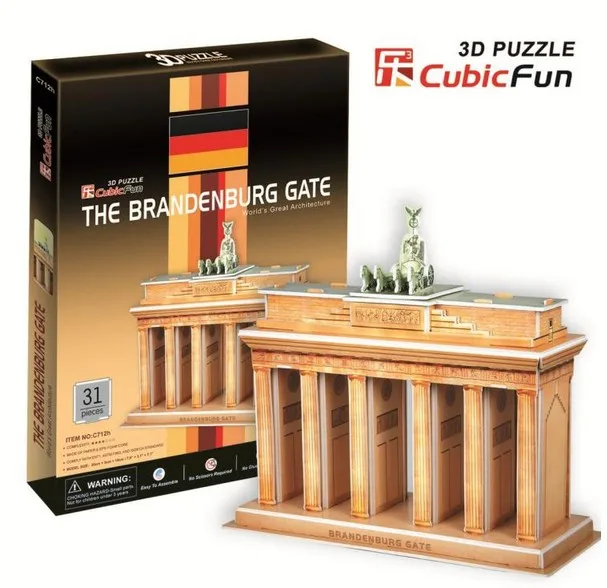 Candice guo! 3D puzzle toy CubicFun paper model jigsaw game C712H the Brandenburg gate 1pc
Candice guo! 3D puzzle toy CubicFun paper model jigsaw game C712H the Brandenburg gate 1pc