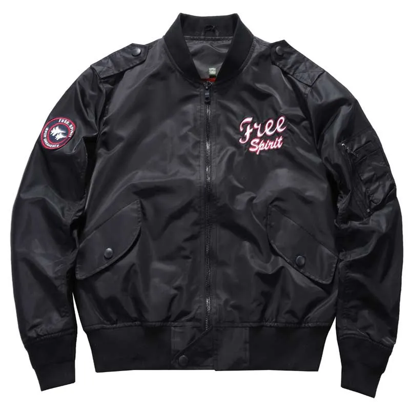 Spring Autumn Military Bomber Jacket Man Casual Coat Stand Collar Retro Baseball Jacket Embroidery Streetwear Male Clothing
Spring Autumn Military Bomber Jacket Man Casual Coat Stand Collar Retro Baseball Jacket Embroidery Streetwear Male Clothing