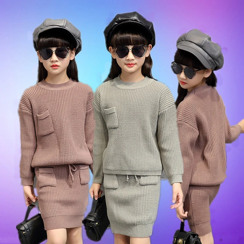 Sweater Girls Clothes Set Top & Skirt Knitted Loose Long Sleeve Autumn Kids Outfit Child Clothing 3 4 5 6 7 8 9 10 11 12 Years
Sweater Girls Clothes Set Top & Skirt Knitted Loose Long Sleeve Autumn Kids Outfit Child Clothing 3 4 5 6 7 8 9 10 11 12 Years