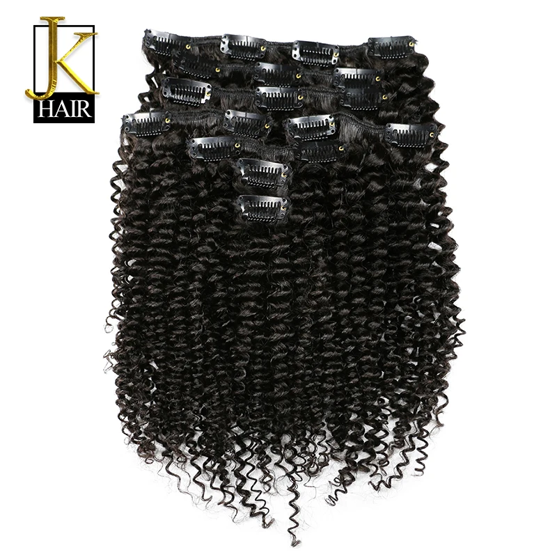 Clip In Human Hair Extensions Remy Brazilian Kinky Curly Clip Ins 8Pcs/Set 120G Usual Need 2-3 Piece Make Full Head JK Elegant Q
Clip In Human Hair Extensions Remy Brazilian Kinky Curly Clip Ins 8Pcs/Set 120G Usual Need 2-3 Piece Make Full Head JK Elegant Q