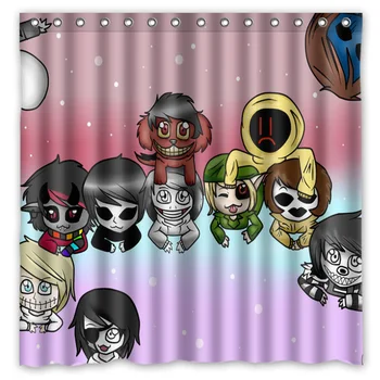 Creepypasta Family Printed Polyester Shower Curtain Waterproof Home Bathroom Curtains With 12 Hooks 180x180CM
Creepypasta Family Printed Polyester Shower Curtain Waterproof Home Bathroom Curtains With 12 Hooks 180x180CM