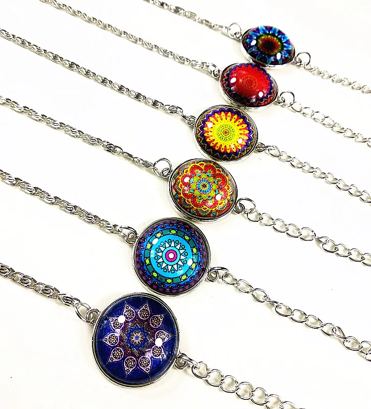 24pcs (12 styles )Mandala Zen Glass bracelets Bandanna Flower hand chain for women girls Chain Bracelet Jewelry wholesale
24pcs (12 styles )Mandala Zen Glass bracelets Bandanna Flower hand chain for women girls Chain Bracelet Jewelry wholesale